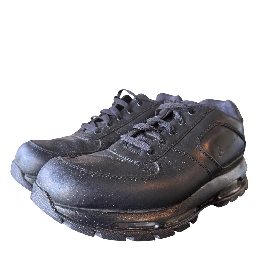 Nike ACG Air Max Goadome Low Mens 8.5 Black Leather Hiking Shoes 312477-001